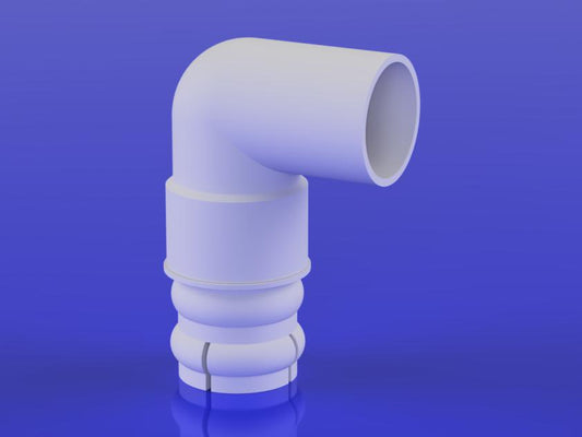 Return water insert and 90 degree bend. Push in connection.