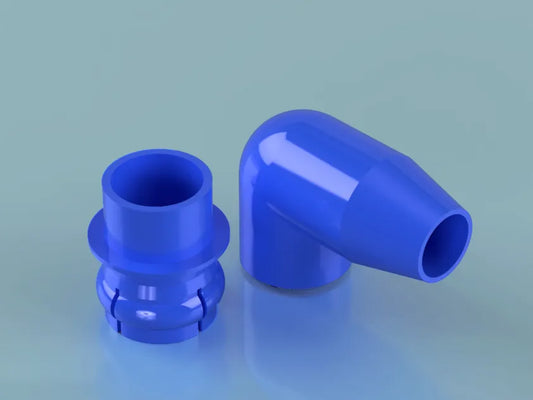 Push in directional nozzle 90 degree bend 