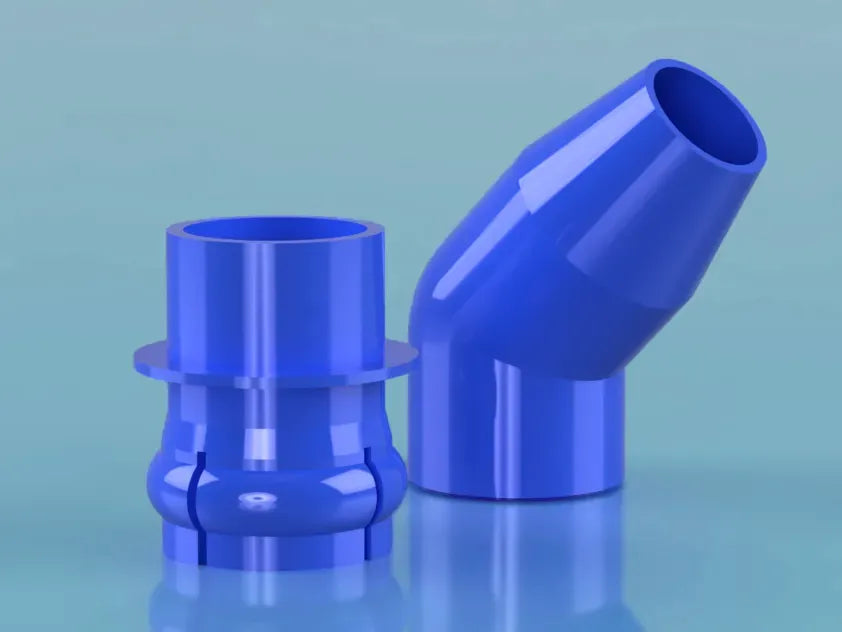 Push in directional nozzle 15 degree bend 