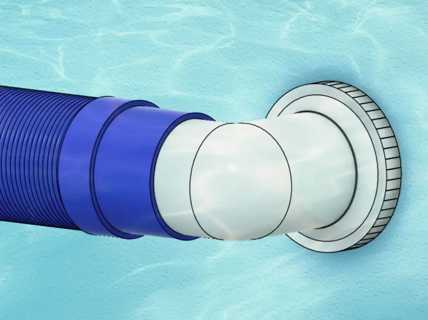 Basketshark pool cleaner is easy to install